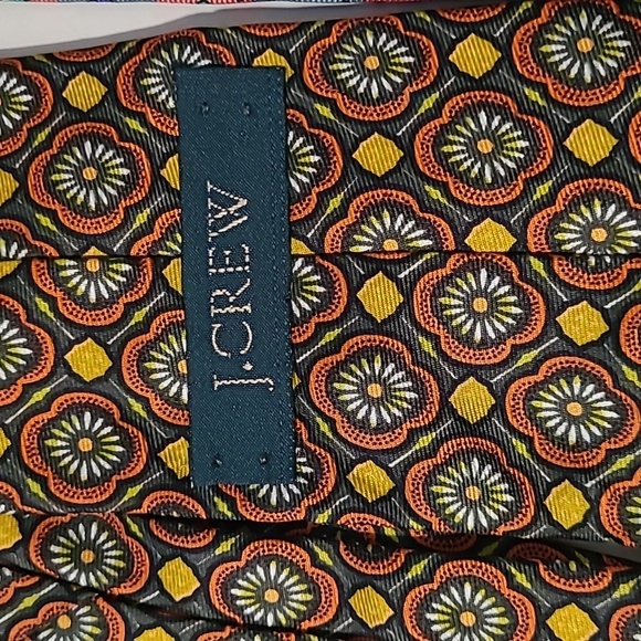 J. Crew Men's SILK Patterned Ties Multicolor Set (2) Career Professional Preppy - Picture 3 of 7